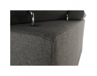 Rohová sedačka s rozkladom a úložným priestorom Konkord L - svetlohnedá / orech