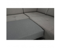 Rohová sedačka s rozkladom a úložným priestorom Konkord P - svetlohnedá / orech