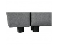 Rohová sedačka s rozkladom a úložným priestorom Nikos L - sivá