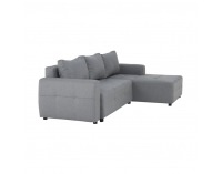 Rohová sedačka s rozkladom a úložným priestorom Nikos P - sivá