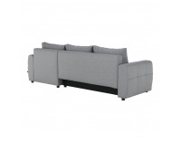 Rohová sedačka s rozkladom a úložným priestorom Nikos P - sivá