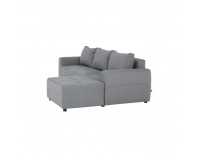 Rohová sedačka s rozkladom a úložným priestorom Nikos P - sivá