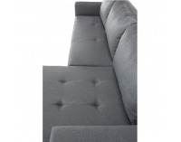 Rohová sedačka s rozkladom a úložným priestorom Nikos P - sivá