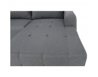 Rohová sedačka s rozkladom a úložným priestorom Nikos P - sivá