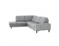 Rohová sedačka s rozkladom a úložným priestorom Praga L - sivá