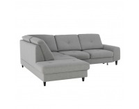 Rohová sedačka s rozkladom a úložným priestorom Praga L - sivá