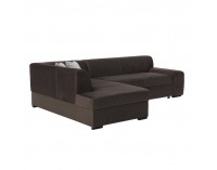 Rohová sedačka s rozkladom Minerva New L - hnedá