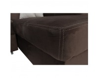 Rohová sedačka s rozkladom Minerva New P - hnedá