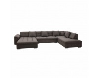 Rohová sedačka U Atoso U P - hnedosivá