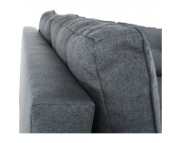 Rohová sedačka U s rozkladom Vincent U L/P - tmavosivá