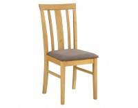 Jedálenský set Rois set 1+4 - dub sonoma svetlý / tmavohnedá 