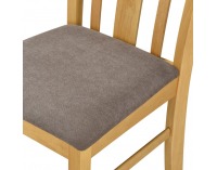 Jedálenský set Rois set 1+4 - dub sonoma svetlý / tmavohnedá 