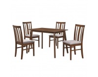 Jedálenský set Rois set 1+4 - orech / béžová