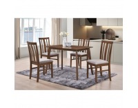 Jedálenský set Rois set 1+4 - orech / béžová