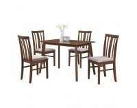 Jedálenský set Rois set 1+4 - orech / béžová