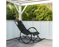 Hojdacie kreslo Rokin - čierna