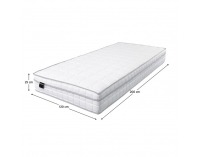 Taštičkový matrac Rolka 120x200 cm - biela