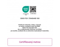 Taštičkový matrac Rolka 160x200 cm - biela