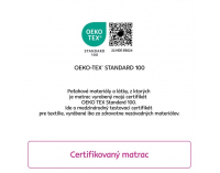 Obojstranný taštičkový matrac Rolko 100x200 cm - biela