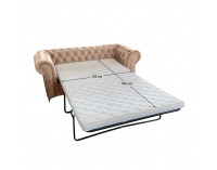 Rozkladacia trojsedačka Romano - svetlohnedá