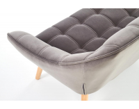 Dvojsedačka Romeo XL - sivá / prírodná