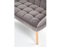 Dvojsedačka Romeo XL - sivá / prírodná