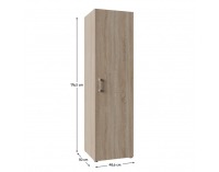 Policová skriňa Romer New 1D - dub sonoma