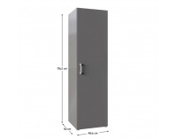 Policová skriňa Romer New 1D - grafit