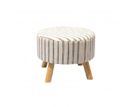 Taburetka Ronda - béžová s potlačou / prírodná