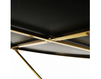 Konferenčný stolík Rosalo - zlatá / čierna