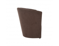 Konferenčné kreslo s taburetkou Rose - hnedá