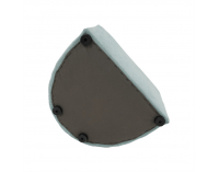 Konferenčné kreslo s taburetkou Rose - mentolová