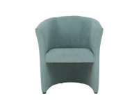 Konferenčné kreslo s taburetkou Rose - mentolová