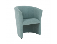 Konferenčné kreslo s taburetkou Rose - mentolová