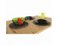 Rozkladací jedálenský stôl Eridan S - dub artisan / sivý betón