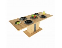 Rozkladací jedálenský stôl Eridan S - dub artisan / sivý betón