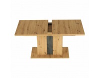Rozkladací jedálenský stôl Eridan S - dub artisan / sivý betón
