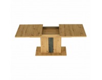 Rozkladací jedálenský stôl Eridan S - dub artisan / sivý betón