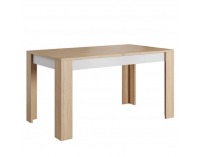 Rozkladací jedálenský stôl Laguna 140/180 - dub jantár / biely mat / betón