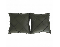 Rozkladacia pohovka Deta - hnedá / tmavozelená / čierna