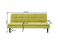 Rozkladacia pohovka Larama - zelená