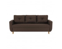 Rozkladacia pohovka s úložným priestorom Dorel - hnedá