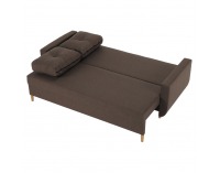 Rozkladacia pohovka s úložným priestorom Dorel - hnedá