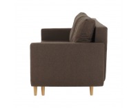 Rozkladacia pohovka s úložným priestorom Dorel - hnedá