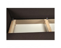 Rozkladacia pohovka s úložným priestorom Dorel - hnedá