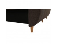 Rozkladacia pohovka s úložným priestorom Dorel - hnedá