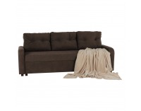 Rozkladacia pohovka s úložným priestorom Portoriko - čokoládová