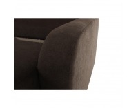 Rozkladacia pohovka s úložným priestorom Portoriko - čokoládová