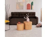 Rozkladacia pohovka s úložným priestorom Portoriko - čokoládová