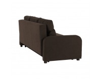 Rozkladacia pohovka s úložným priestorom Portoriko - čokoládová